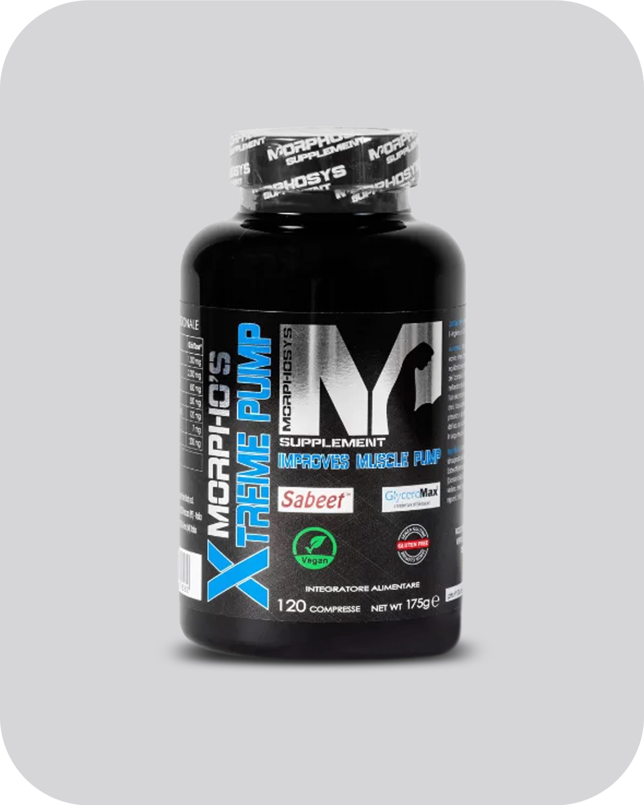 MORPHO'S XTREME PUMP pre-workout senza caffeina 120cpr