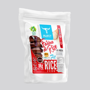 Farina di Riso Aromatizzata Inject Nutrition 1 kg gusto cioccolato