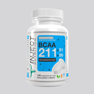 BCAA 2:1:1 Inject Nutrition 200 compresse Vegan senza glutine senza lattosio